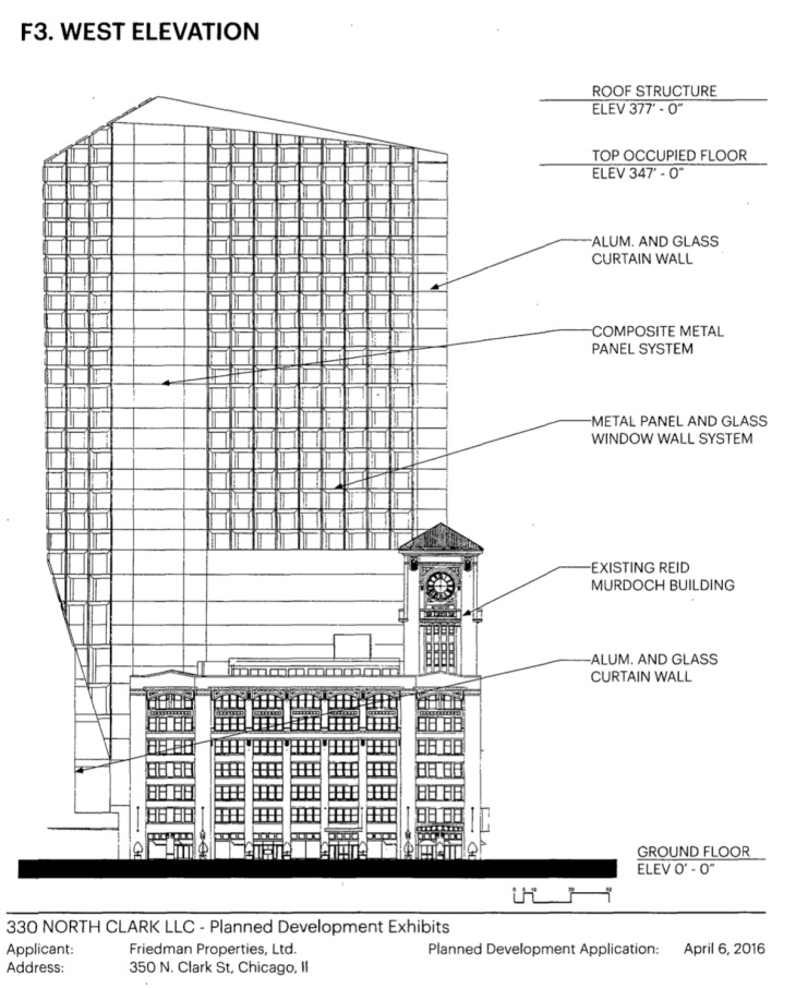 F3 west elevation