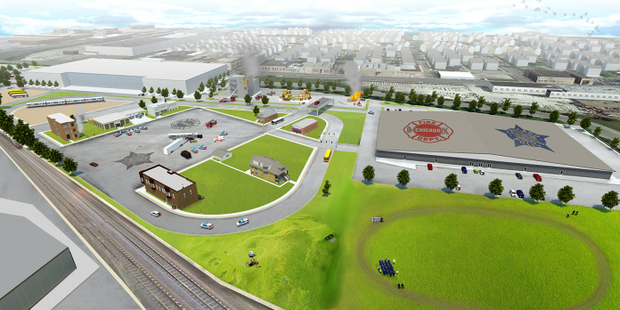 police and fire academy rendering